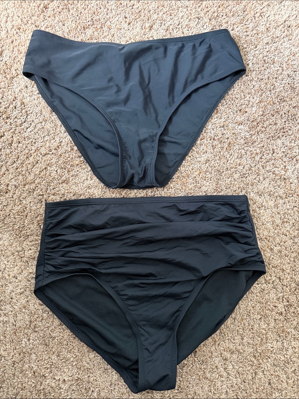 NWOT Kona Sol Black High-Waist Swim Bottom and Top Bottom No Name - Two Styles